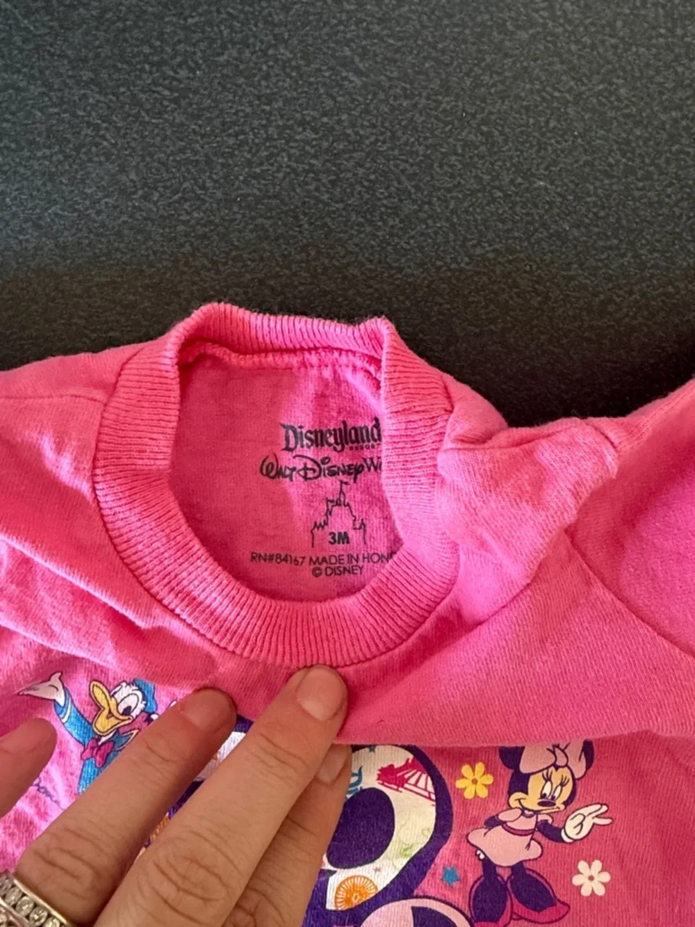 Pink Disneyland Mickey & Friends Baby Onesie